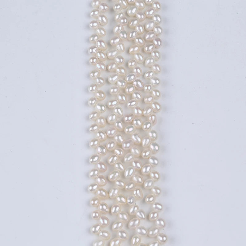 5-6mm Rice Freshwater Pearl Top Hole for Jewelry Making
