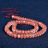 8mm Faceted Crystal Stone Beads 15-inch DIY Accessories Quartz Loose Beads H242