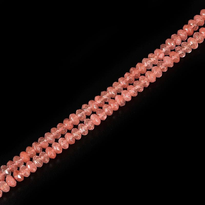 8mm Faceted Crystal Stone Beads 15-inch DIY Accessories Quartz Loose Beads H242