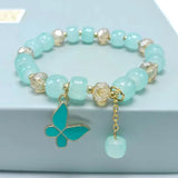 Crystal Bracelet Butterfly Pendant Women Jewelry