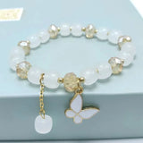 Crystal Bracelet Butterfly Pendant Women Jewelry