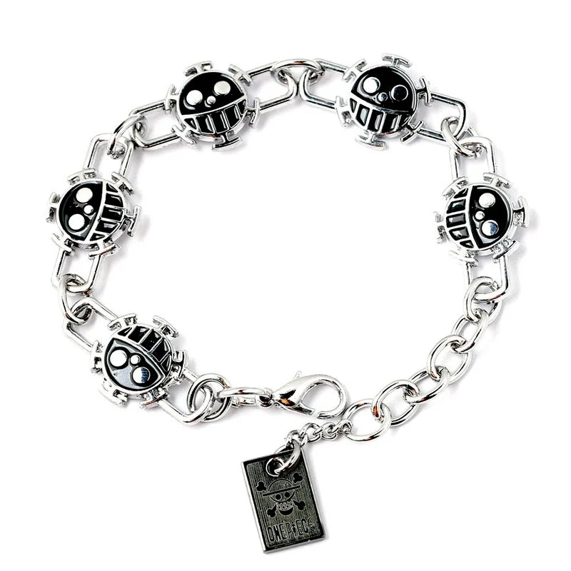 5 Pcs Anime ONE PIECE Bracelet Zinc Alloy Hand Accessories Men Women Gift