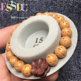 5 Pcs Natural Rudraksha Bracelet Round Jingang Buddha Beads
