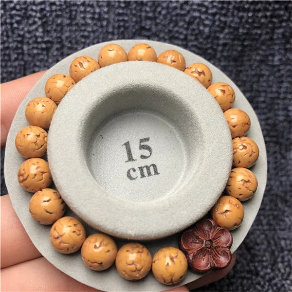 5 Pcs Natural Rudraksha Bracelet Round Jingang Buddha Beads