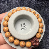5 Pcs Natural Rudraksha Bracelet Round Jingang Buddha Beads