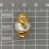 5 pcs Freshwater Keshi Pearl Plated Beads