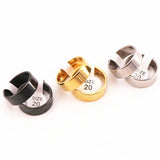 50 Pcs Classic Stainless Steel Band Rings Wedding Three Colors Mirror Polished
