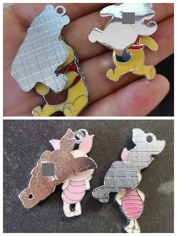 50 Metal Charm Pendants for DIY Jewelry Making