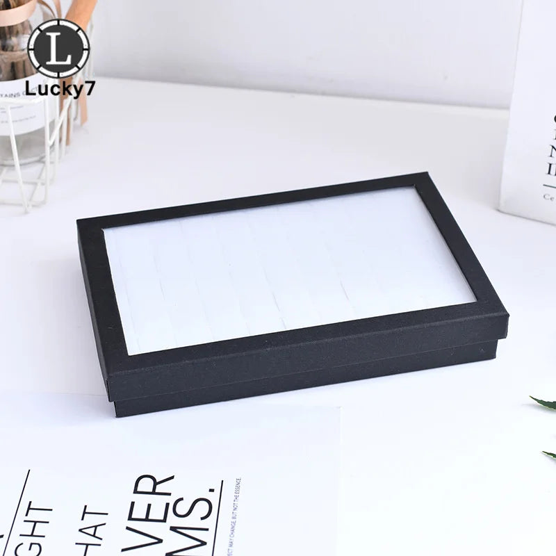 50 Slot Sponge Ring Display Box Cardboard Jewelry Storage Case Holder