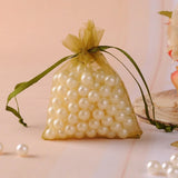 50pcs 9x12cm Christmas Wedding Organza Bags Jewelry Packing Pouch