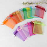 50pcs 9x12cm Christmas Wedding Organza Bags Jewelry Packing Pouch