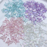 500Pcs 13x16mm Acrylic Butterfly Beads DIY Jewelry Accessory