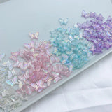 500Pcs 13x16mm Acrylic Butterfly Beads DIY Jewelry Accessory