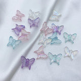 500Pcs 13x16mm Acrylic Butterfly Beads DIY Jewelry Accessory