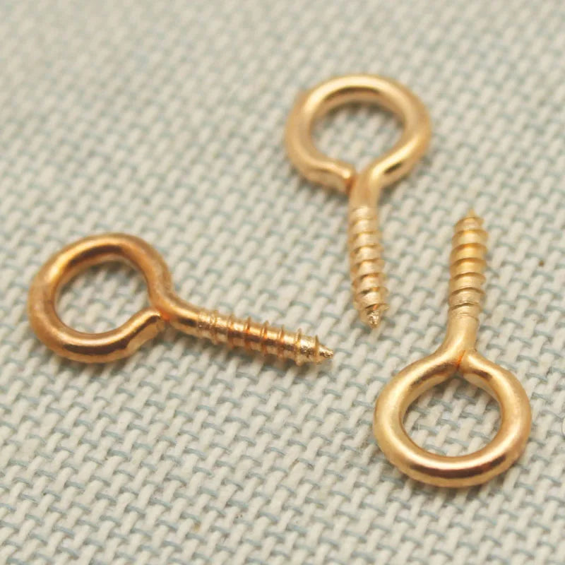 500pcs Silver Eye Pins Hooks Clasps Jewelry Findings 15*4mm
