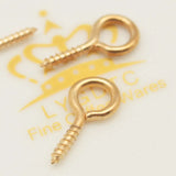 500pcs Silver Eye Pins Hooks Clasps Jewelry Findings 15*4mm