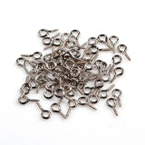 500pcs Silver Eye Pins Hooks Clasps Jewelry Findings 15*4mm