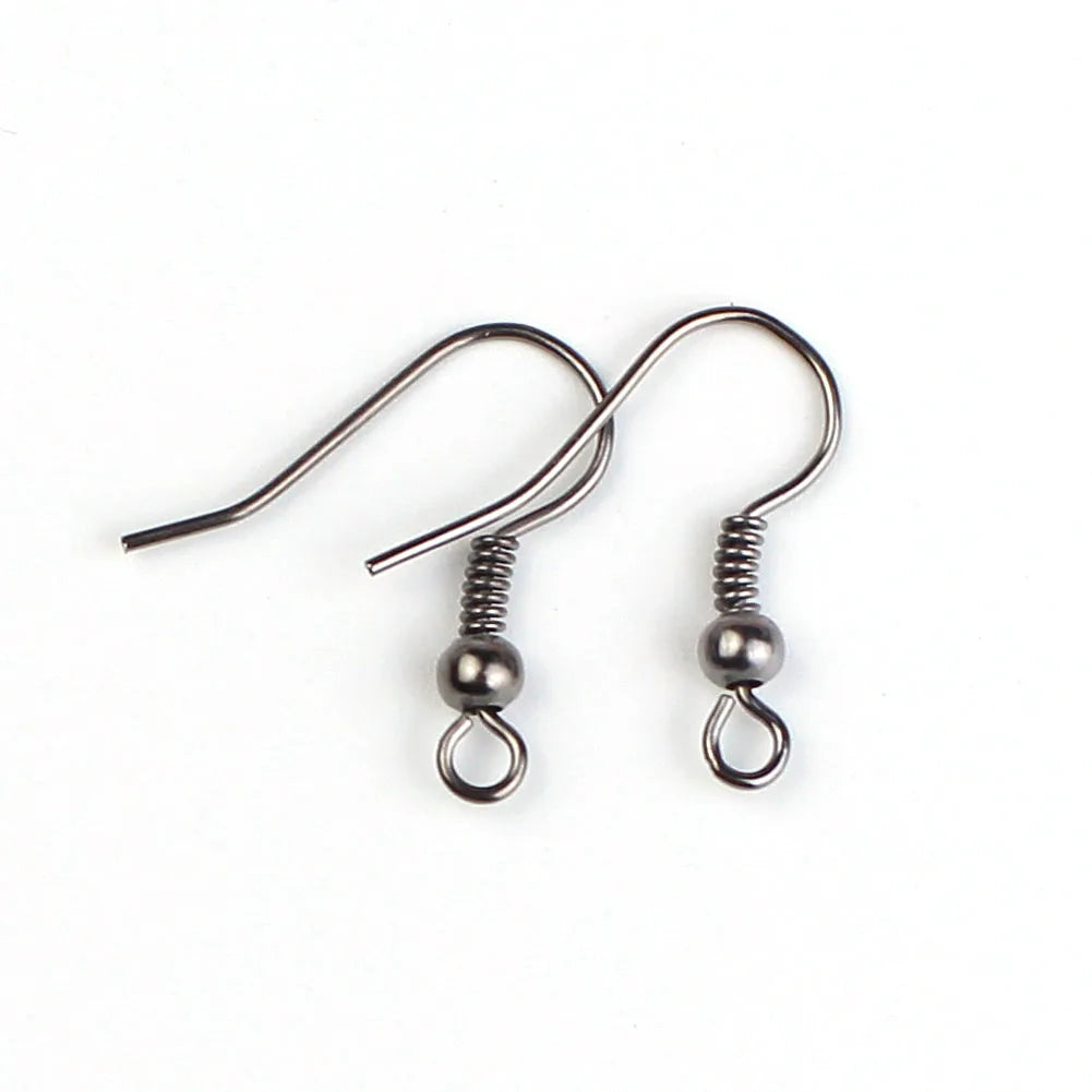 500pcs Silver Earring Hooks DIY Jewelry Ear Wires Supplies