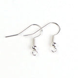 500pcs Silver Earring Hooks DIY Jewelry Ear Wires Supplies
