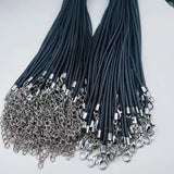 50Pcs/Lot 45+5cm 2.0mm 1.5mm Wax Cord Necklace Cord For DIY Craft Jewelry