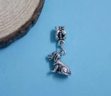 50Pcs Silver Plated Little Puppy Dog Charms Pendant for Jewelry Making