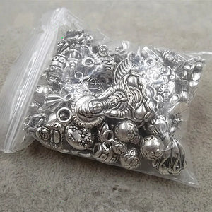 50g Bulk Tibetan Silver Charm Pendants DIY Jewelry Lot