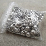 50g Bulk Tibetan Silver Charm Pendants DIY Jewelry Lot