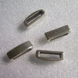 50pcs Flat Slider Spacer Hole For 13mm Leather Zinc Alloy