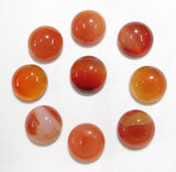 50pcs 14mm Natural Stone Quartz Crystal Half Round Flat Back Cabochons Beads