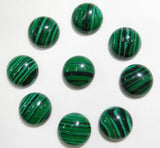 50pcs 14mm Natural Stone Quartz Crystal Half Round Flat Back Cabochons Beads