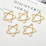 50pcs Hollow out Rubber Enamel Star Charms Pendant DIY