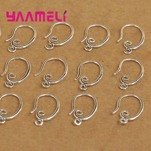 50pcs 925 Silver Hook Earring Earwire DIY Jewelry Findings
