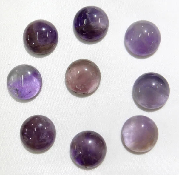 50pcs 16mm Half Round Lapis Lazuli Amethyst Cabochons for DIY Jewelry Making