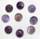 50pcs 16mm Half Round Lapis Lazuli Amethyst Cabochons for DIY Jewelry Making