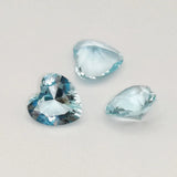 50pcs/Lot Heart Cut Loose Gemstone Glass Stone