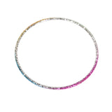50pcs Colorful Alloy Thin Circle Bangle Bracelet for Children