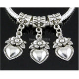 50pcs/Lot Mix Butterfly Heart Owl Vintage Dangle Charms DIY Findings
