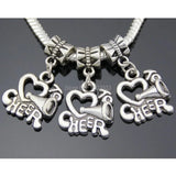 50pcs/Lot Mix Butterfly Heart Owl Vintage Dangle Charms DIY Findings