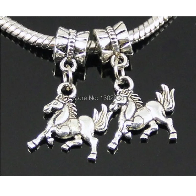 50pcs/Lot Mix Butterfly Heart Owl Vintage Dangle Charms DIY Findings