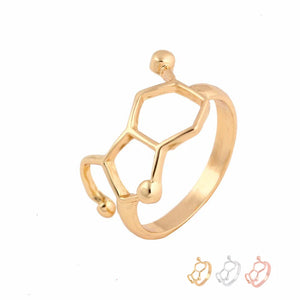 Serotonin Molecule Ring Chemistry Jewelry Neurotransmitter Science Geeks