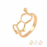 Serotonin Molecule Ring Chemistry Jewelry Neurotransmitter Science Geeks