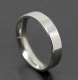 50pcs Mix 4mm 6mm Stainless Steel Wedding Band Rings