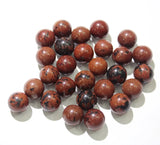 50pcs 10mm Natural Stone Bead Agates Crystal Lapis No Hole Round Beads