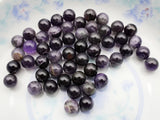 50pcs 10mm Natural Stone Bead Agates Crystal Lapis No Hole Round Beads