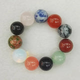 50pcs 10mm Natural Stone Ball Beads, No Hole Bead Mixed Stones