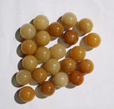 50pcs 12mm Round Natural Stone No Hole Beads Agates DIY Jewelry