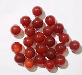 50pcs 12mm Round Natural Stone No Hole Beads Agates DIY Jewelry