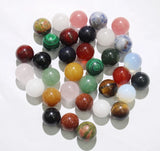 50pcs 12mm Round Natural Stone No Hole Beads Agates DIY Jewelry