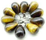 50pcs Agate Water Drop Pendants for Necklaces