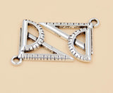 50pcs Tibetan Silver Ruler Charms Pendants 17x24mm